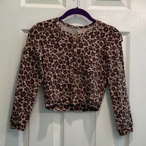 Cheetah print button up